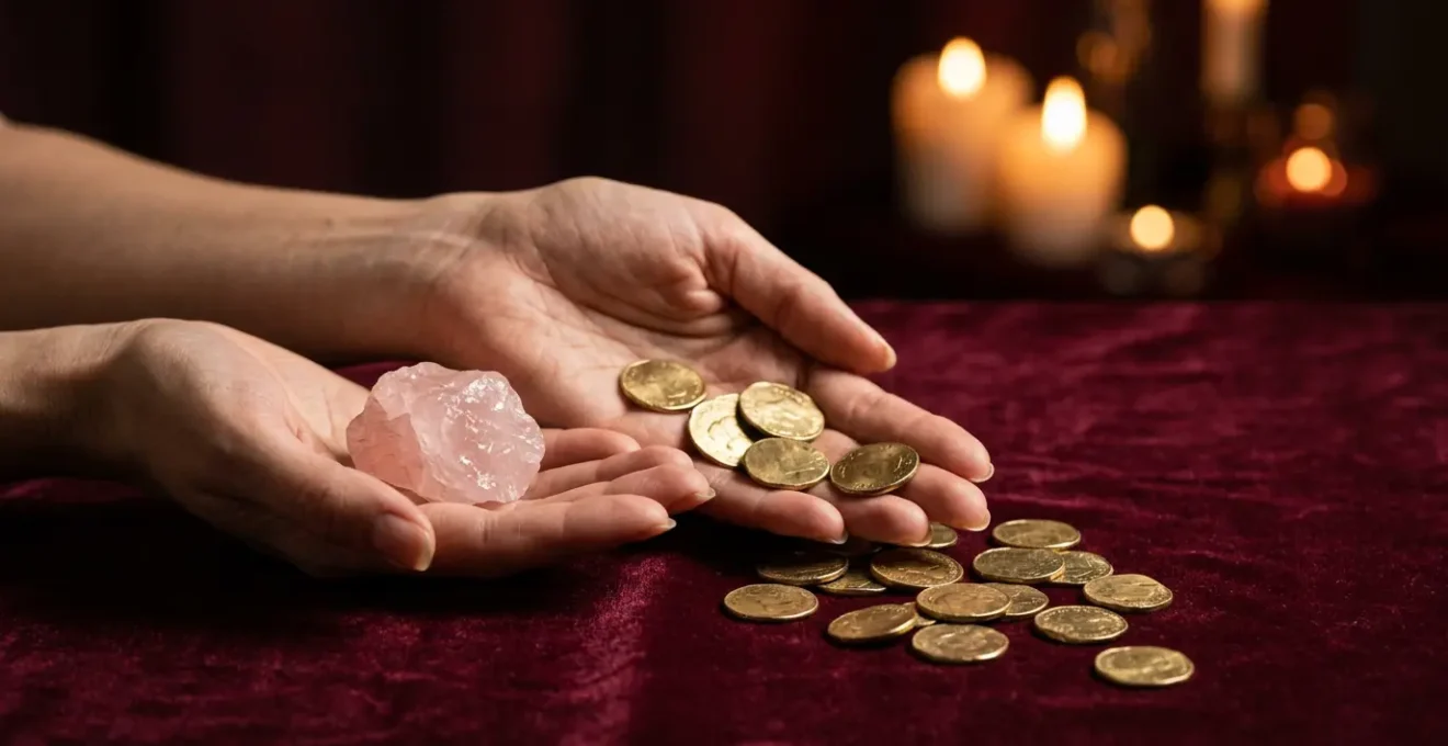 Représentation symbolique de Vénus influençant les comportements financiers et les dépenses compulsives en astrologie