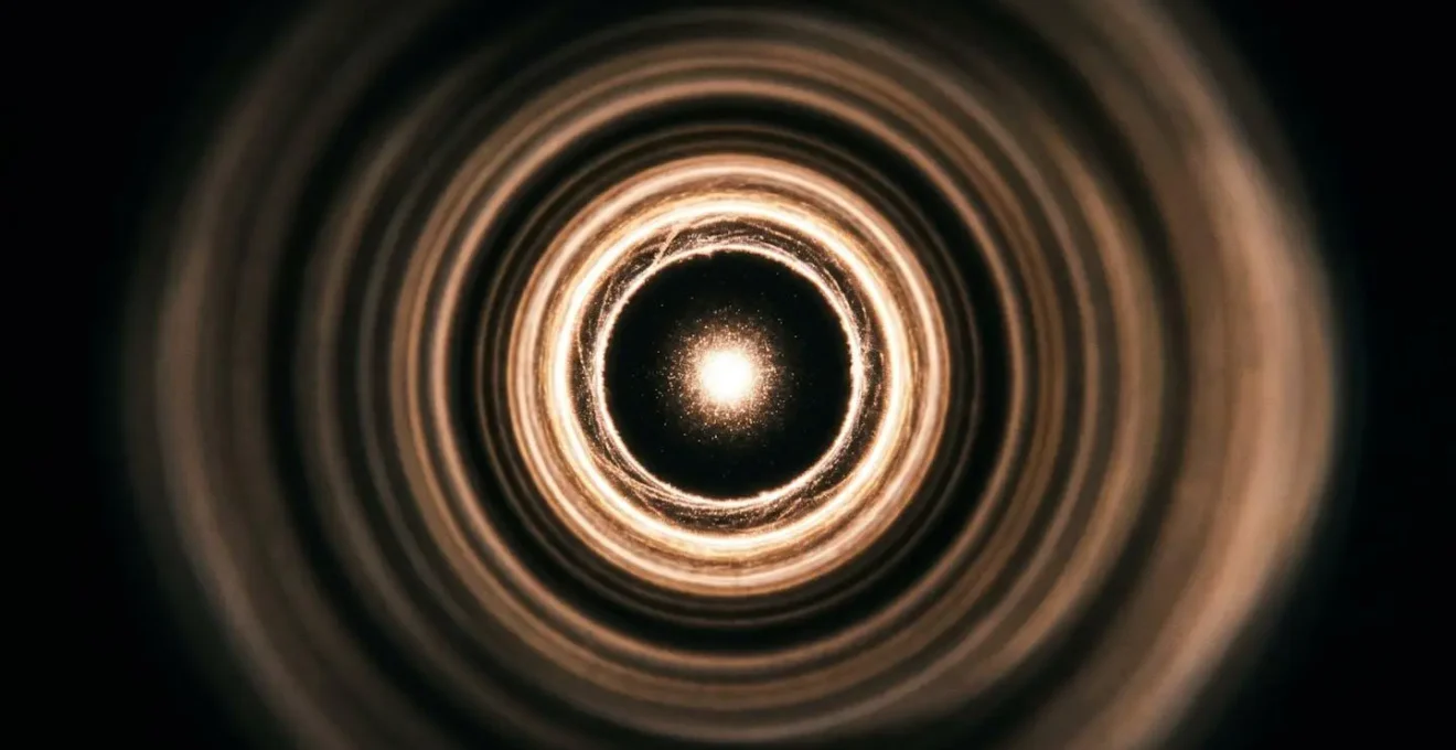 Représentation visuelle d'un halo lumineux s'estompant progressivement avec la distance
